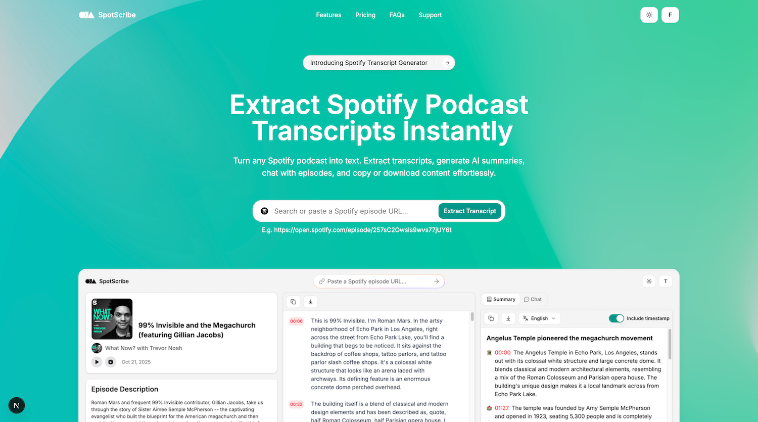 SpotScribe Welcome Image