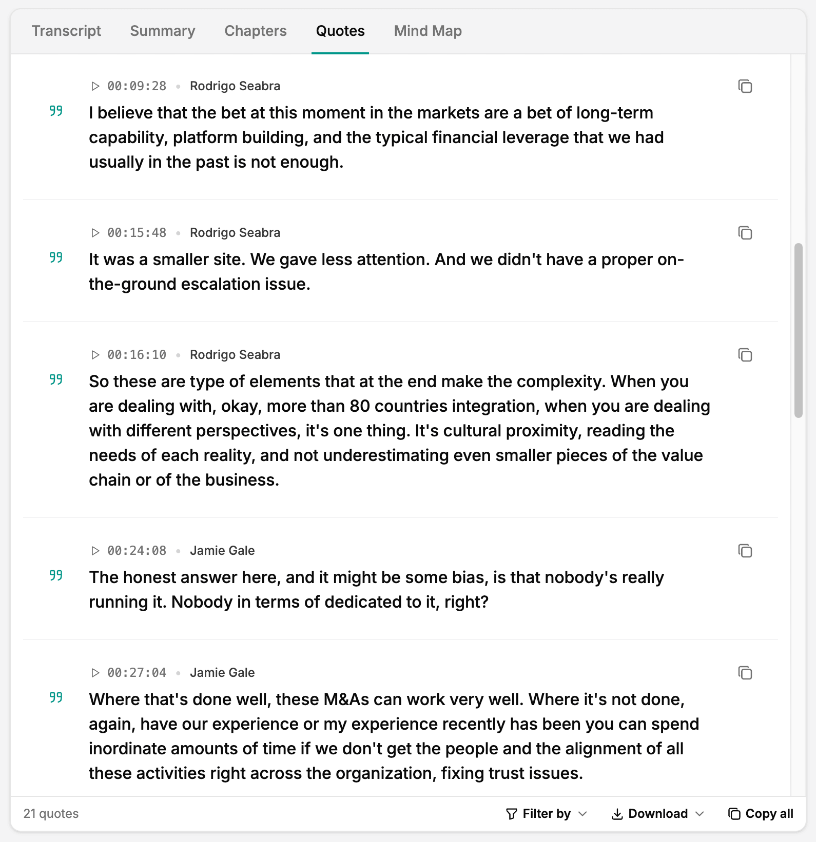 See Who Said Each Quote